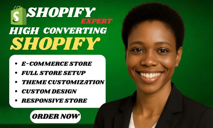 I will do shopify store design, redesign, shopify dropshipping store, shopify website